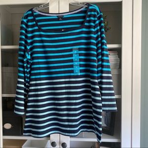 Nautica 3/4 length sleeve blouse